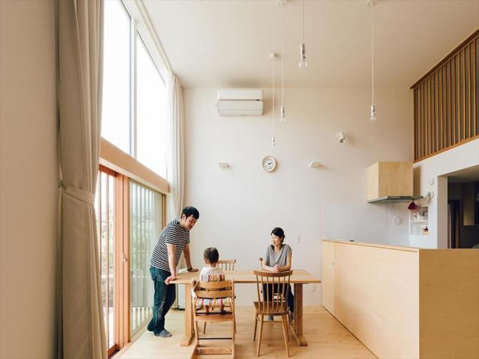 POINT：大きな部屋でも寒くないのが魅力。また、建てる前に光熱費も分かるのが嬉しい。